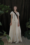 Mutedance 24 Spring/Summer Shell Sleeve Waist Dress MD-MD24SS14-HOARY PM137